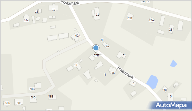 Przezmark, Przezmark, 57E, mapa Przezmark