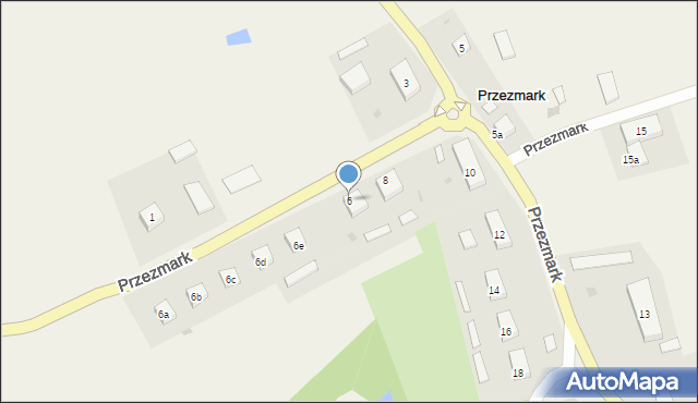 Przezmark, Przezmark, 6, mapa Przezmark