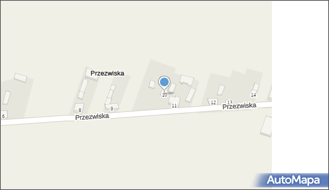 Przezwiska, Przezwiska, 10, mapa Przezwiska