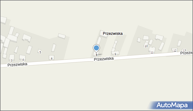 Przezwiska, Przezwiska, 8, mapa Przezwiska