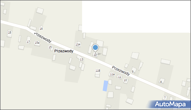 Przezwody, Przezwody, 12, mapa Przezwody