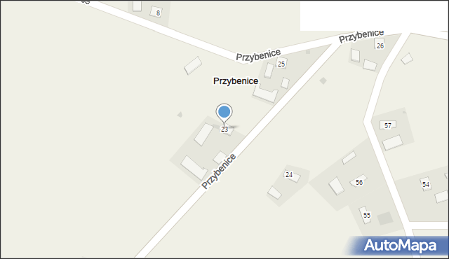 Przybenice, Przybenice, 23, mapa Przybenice