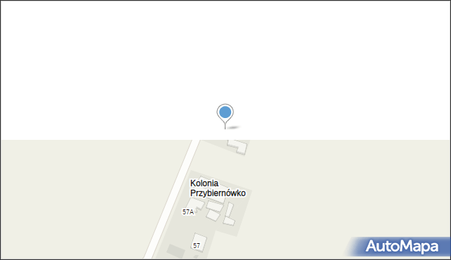 Przybiernówko, Przybiernówko, 58, mapa Przybiernówko