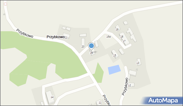 Przybkowo, Przybkowo, 16, mapa Przybkowo