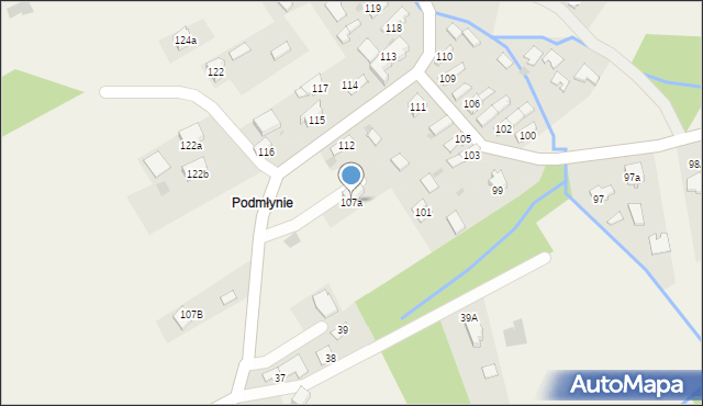 Przyborów, Przyborów, 107a, mapa Przyborów