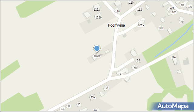 Przyborów, Przyborów, 107B, mapa Przyborów