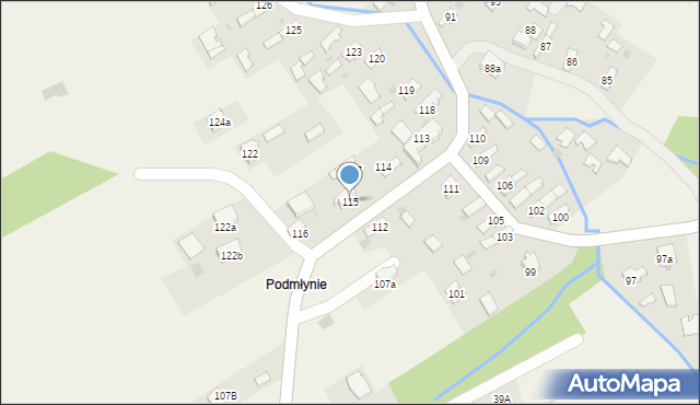 Przyborów, Przyborów, 115, mapa Przyborów