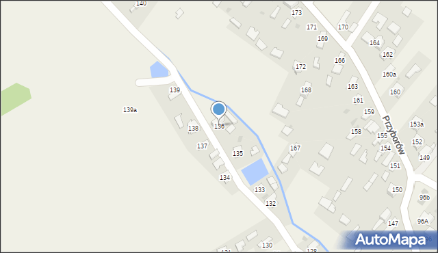 Przyborów, Przyborów, 136, mapa Przyborów