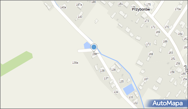 Przyborów, Przyborów, 139, mapa Przyborów