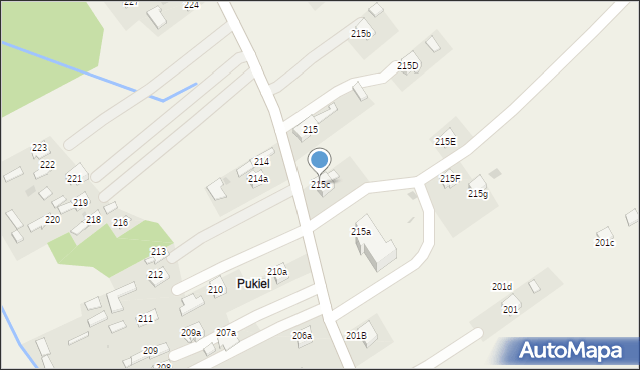 Przyborów, Przyborów, 215c, mapa Przyborów