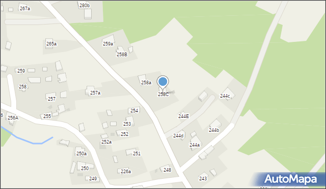 Przyborów, Przyborów, 258C, mapa Przyborów