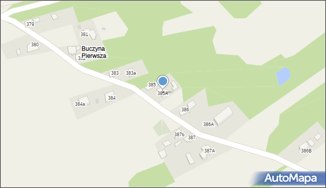 Przyborów, Przyborów, 385A, mapa Przyborów