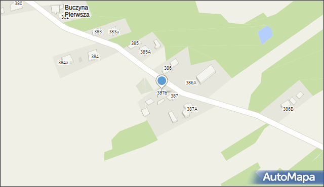 Przyborów, Przyborów, 387b, mapa Przyborów