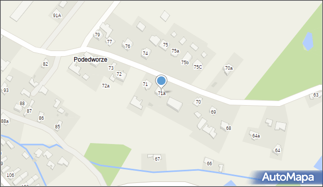 Przyborów, Przyborów, 71a, mapa Przyborów