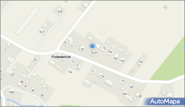 Przyborów, Przyborów, 74, mapa Przyborów