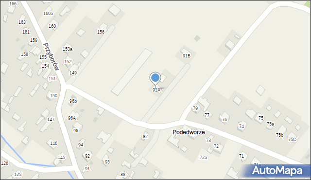 Przyborów, Przyborów, 91A, mapa Przyborów