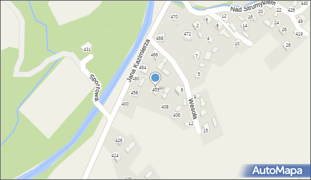 Przyborów, Przyborów, 403, mapa Przyborów