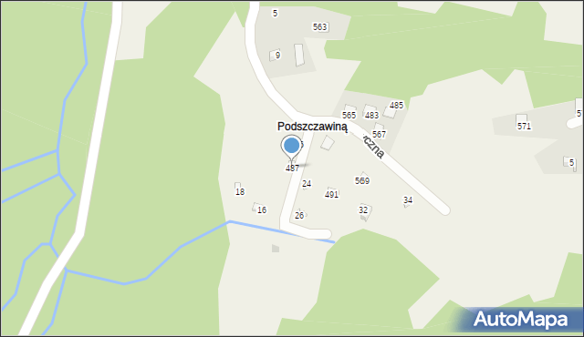 Przyborów, Przyborów, 487, mapa Przyborów