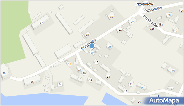 Przyborów, Przyborów, 19, mapa Przyborów