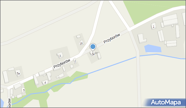 Przyborów, Przyborów, 2a, mapa Przyborów