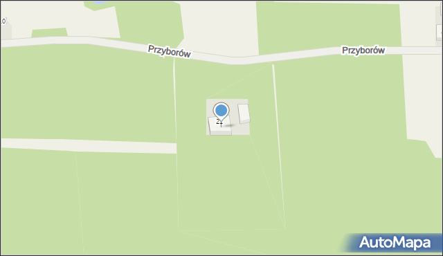 Przyborów, Przyborów, 9a, mapa Przyborów