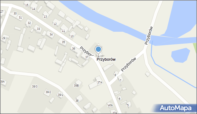 Przyborów, Przyborów, 9, mapa Przyborów