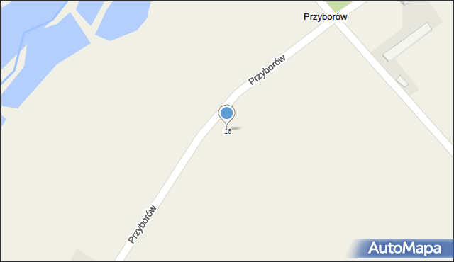 Przyborów, Przyborów, 16, mapa Przyborów