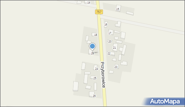 Przyborowice, Przyborowice, 19, mapa Przyborowice