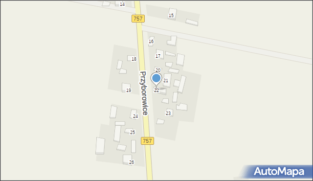 Przyborowice, Przyborowice, 22, mapa Przyborowice