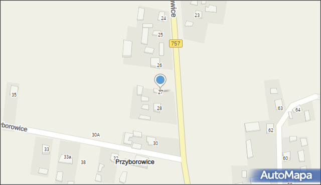Przyborowice, Przyborowice, 27, mapa Przyborowice