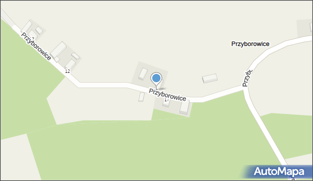 Przyborowice, Przyborowice, 11, mapa Przyborowice