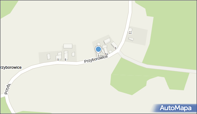 Przyborowice, Przyborowice, 7, mapa Przyborowice