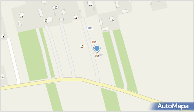 Przyborowice Górne, Przyborowice Górne, 10b, mapa Przyborowice Górne