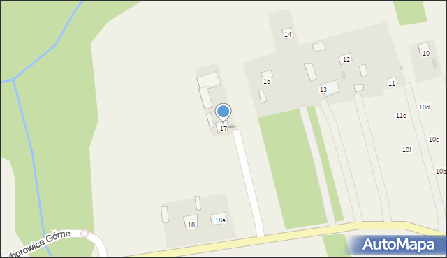 Przyborowice Górne, Przyborowice Górne, 17, mapa Przyborowice Górne