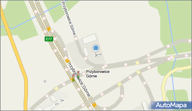 Przyborowice Górne, Przyborowice Górne, 19, mapa Przyborowice Górne