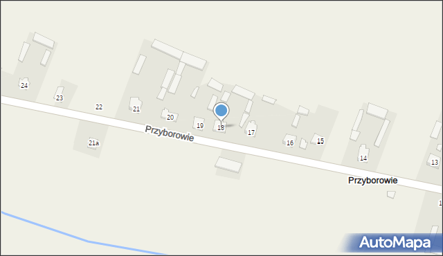 Przyborowie, Przyborowie, 18, mapa Przyborowie