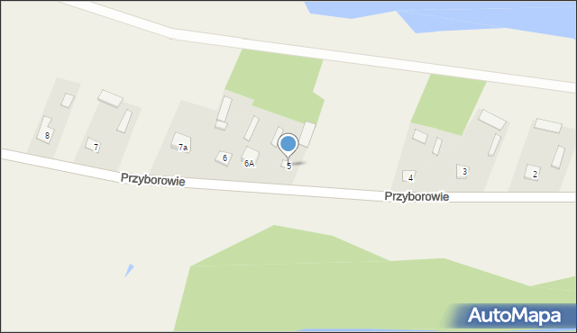 Przyborowie, Przyborowie, 5, mapa Przyborowie