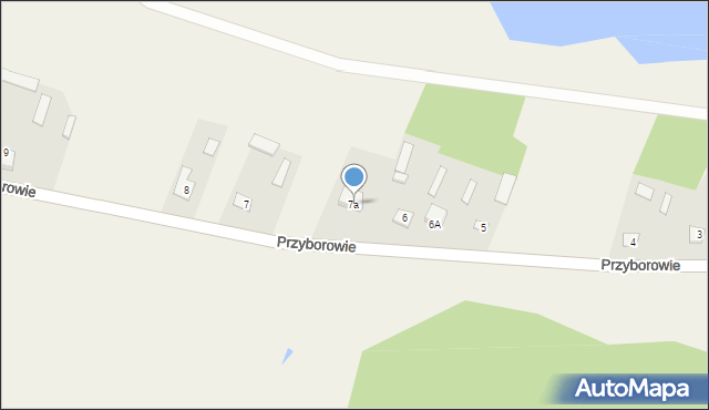 Przyborowie, Przyborowie, 7a, mapa Przyborowie