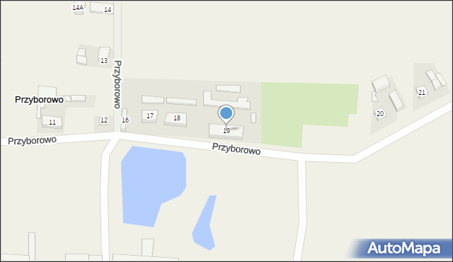 Przyborowo, Przyborowo, 19, mapa Przyborowo