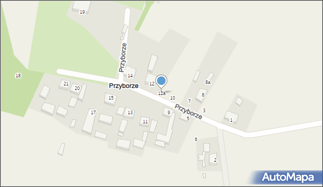 Przyborze, Przyborze, 12a, mapa Przyborze