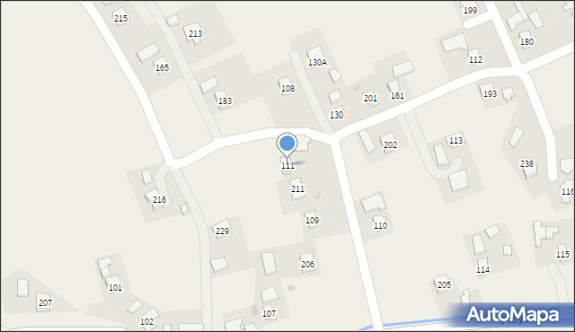 Przybówka, Przybówka, 111, mapa Przybówka