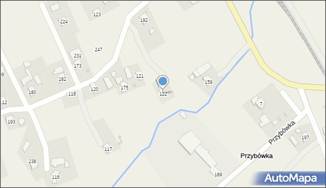 Przybówka, Przybówka, 122, mapa Przybówka