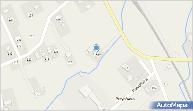 Przybówka, Przybówka, 159, mapa Przybówka