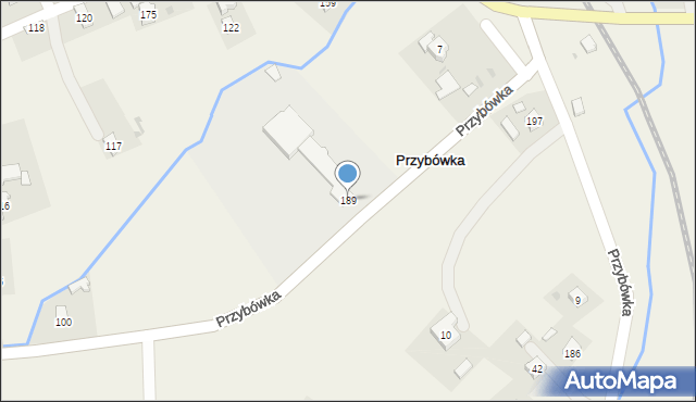 Przybówka, Przybówka, 189, mapa Przybówka