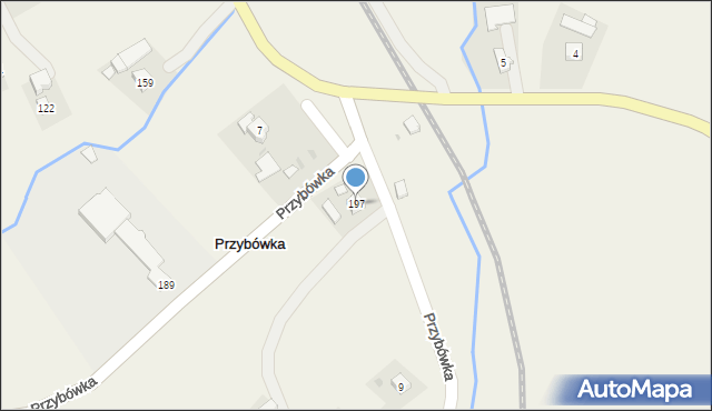 Przybówka, Przybówka, 197, mapa Przybówka