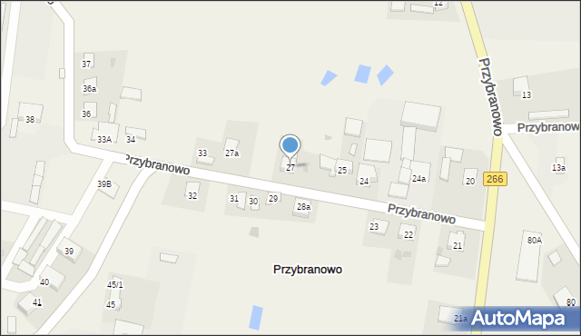 Przybranowo, Przybranowo, 27, mapa Przybranowo