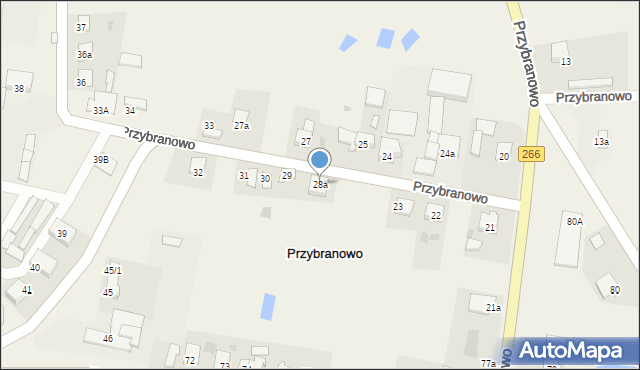 Przybranowo, Przybranowo, 28a, mapa Przybranowo