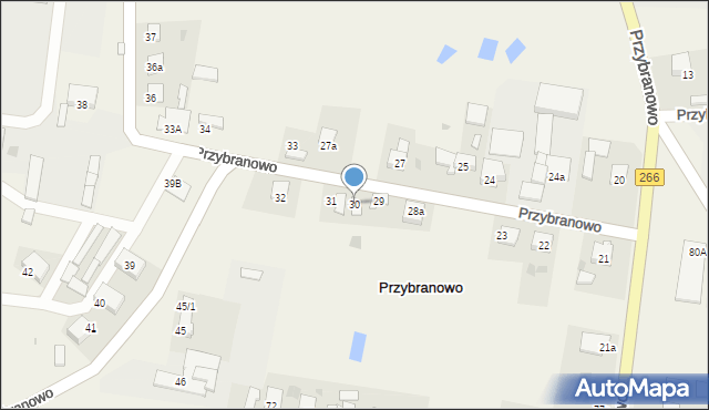 Przybranowo, Przybranowo, 30, mapa Przybranowo