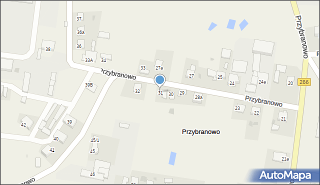 Przybranowo, Przybranowo, 31, mapa Przybranowo