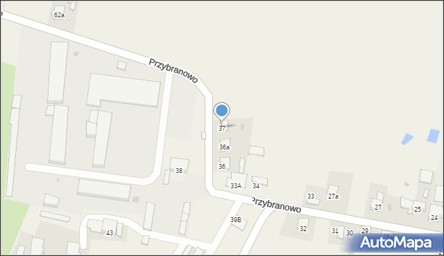 Przybranowo, Przybranowo, 37, mapa Przybranowo